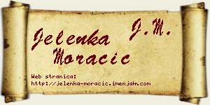 Jelenka Moračić vizit kartica